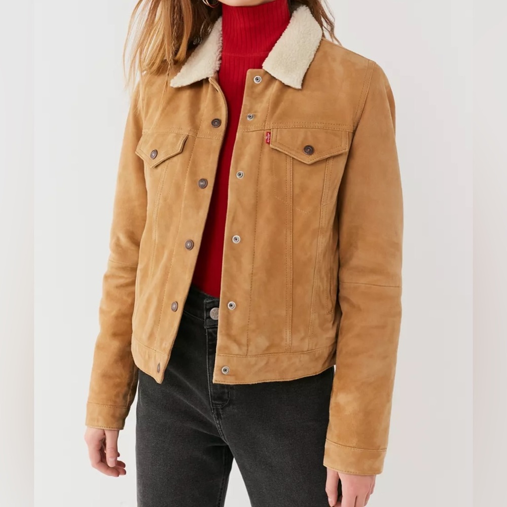 Levi’s Suede Sherpa Trucker Jacket
